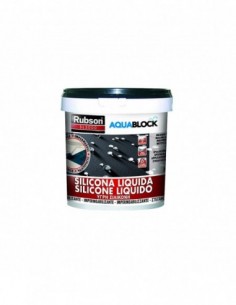 Silicona líquida Rubson Aquablock negro 1 kg