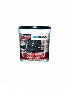 Silicona líquida Rubson Aquablock negro 5 kg