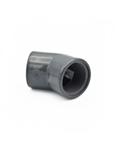 CODO 45º PVC ROSCADO PN16 1"