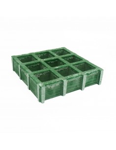 Rejilla PRFV verde con sílice ISO 30 31x31