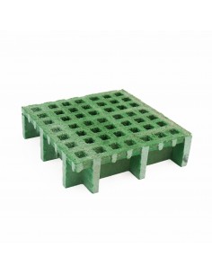 Rejilla PRFV verde con sílice ISO 30 8x8