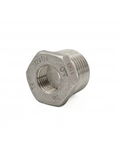 Reducción hexagonal roscada Macho-Hembra acero inox